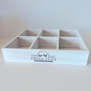 🔥LAST ONE🔥 Target Farmhouse Wood Fresh Eggs Crate/Tray